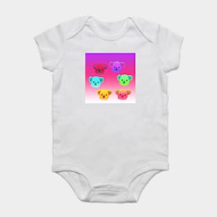 Winter Koalas - Pink/Purple Baby Bodysuit